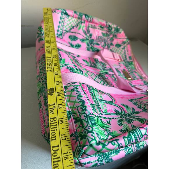 Lilly Pulitzer Duffel bag Mandevilla Baby Always Worth It new pink blue 18”READ - Picture 8 of 9